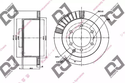 Тормозной диск DJ PARTS BD2034